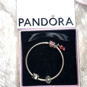 COPY - PANDORA SPIDERMAN BRACELET AND THREE CHARMS